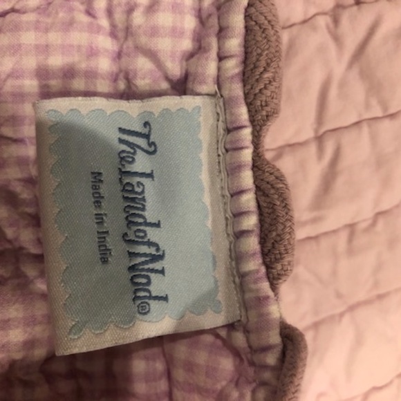 Land of Nod Flowers Numbers Girls Twin Quilt Set - Picture 2 of 3